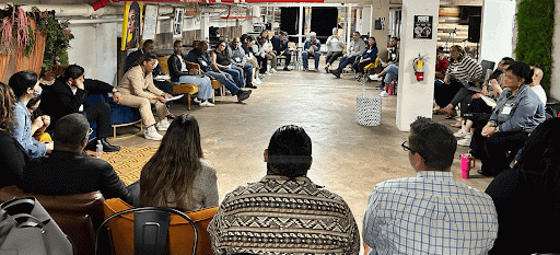 Closing Funder Commitment Circle at Central Valley Funders Convening in April 2024.